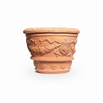 verzierter Terracottatopf